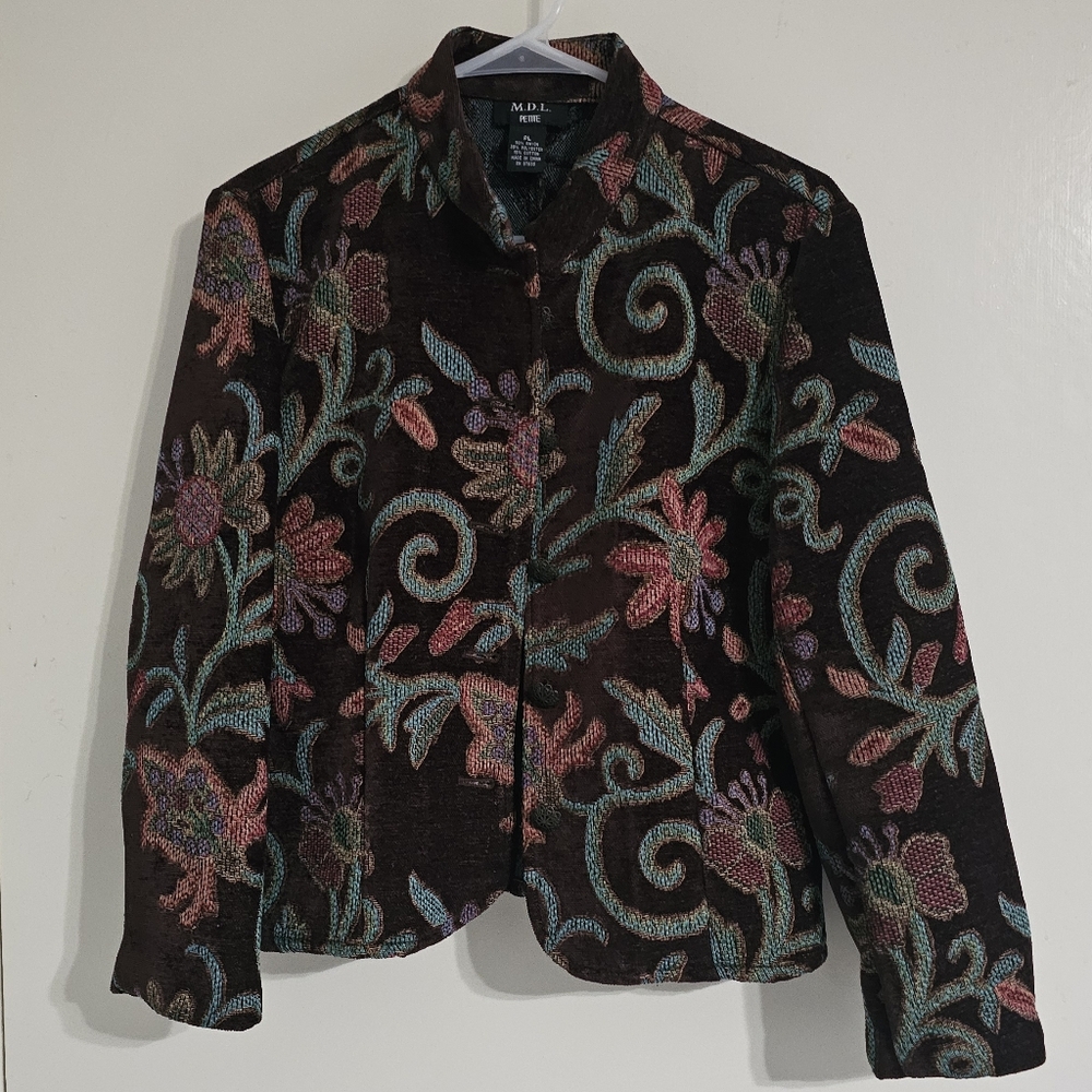 Vintage M.D.L Floral Tapestry Jacket